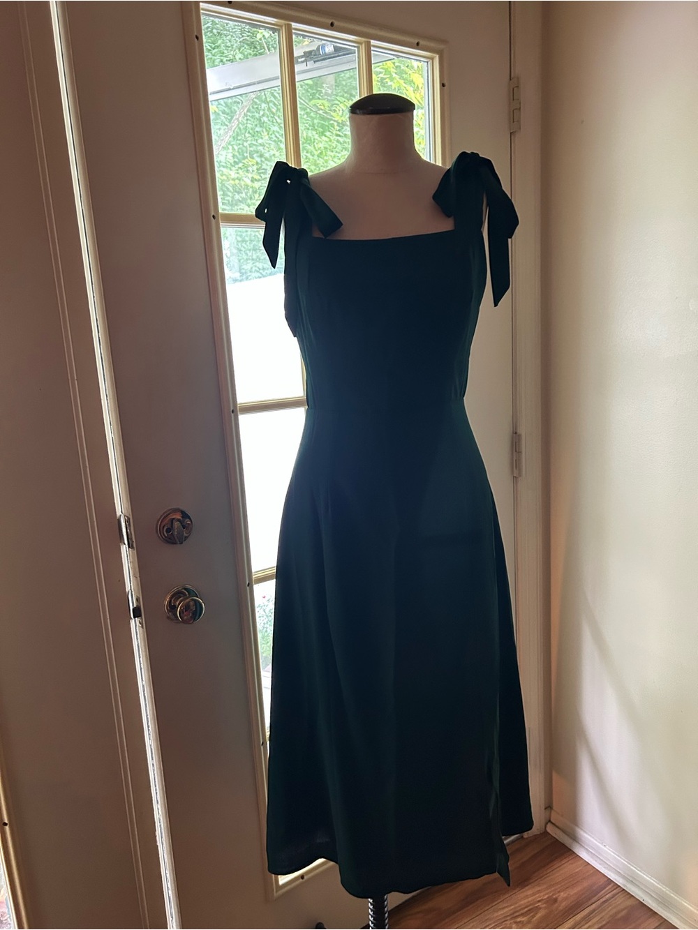 Petal & Pup Laurel Emerald Square-Neck Midi Dress Sz. 6 - Picture 6 of 10
